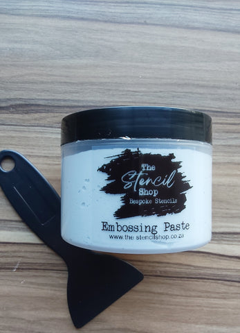Embossing Paste & Clear Glaze