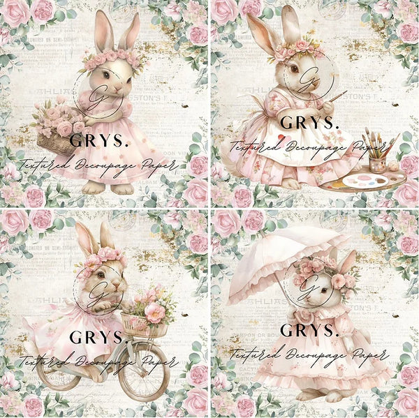 Fours -Spring Bunnies