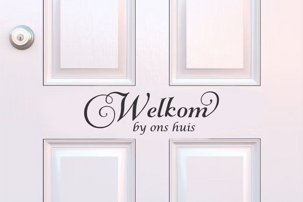 30x10 - Welkom by ons huis