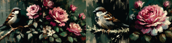 Sparrow & Roses