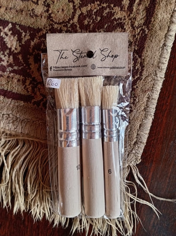 Stencil Brush Set of 3