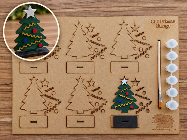 Christmas Tree Place Name Set