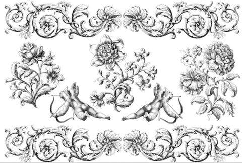 Cherubs, Flowers & Scrolls